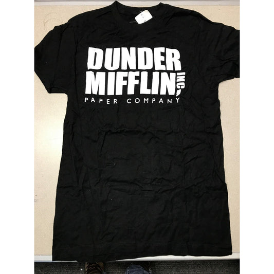"The Office" Dunder-Mifflin Paper Company, Inc. Medium Black T-Shirt front of shirt