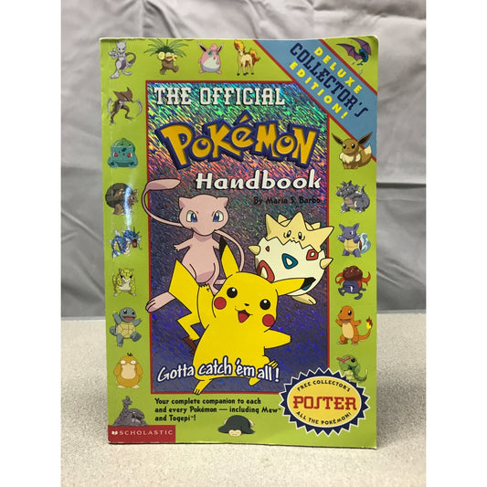 The Official Pokemon Handbook By Maria S. Barbo Deluxe Collector's Edition front cover