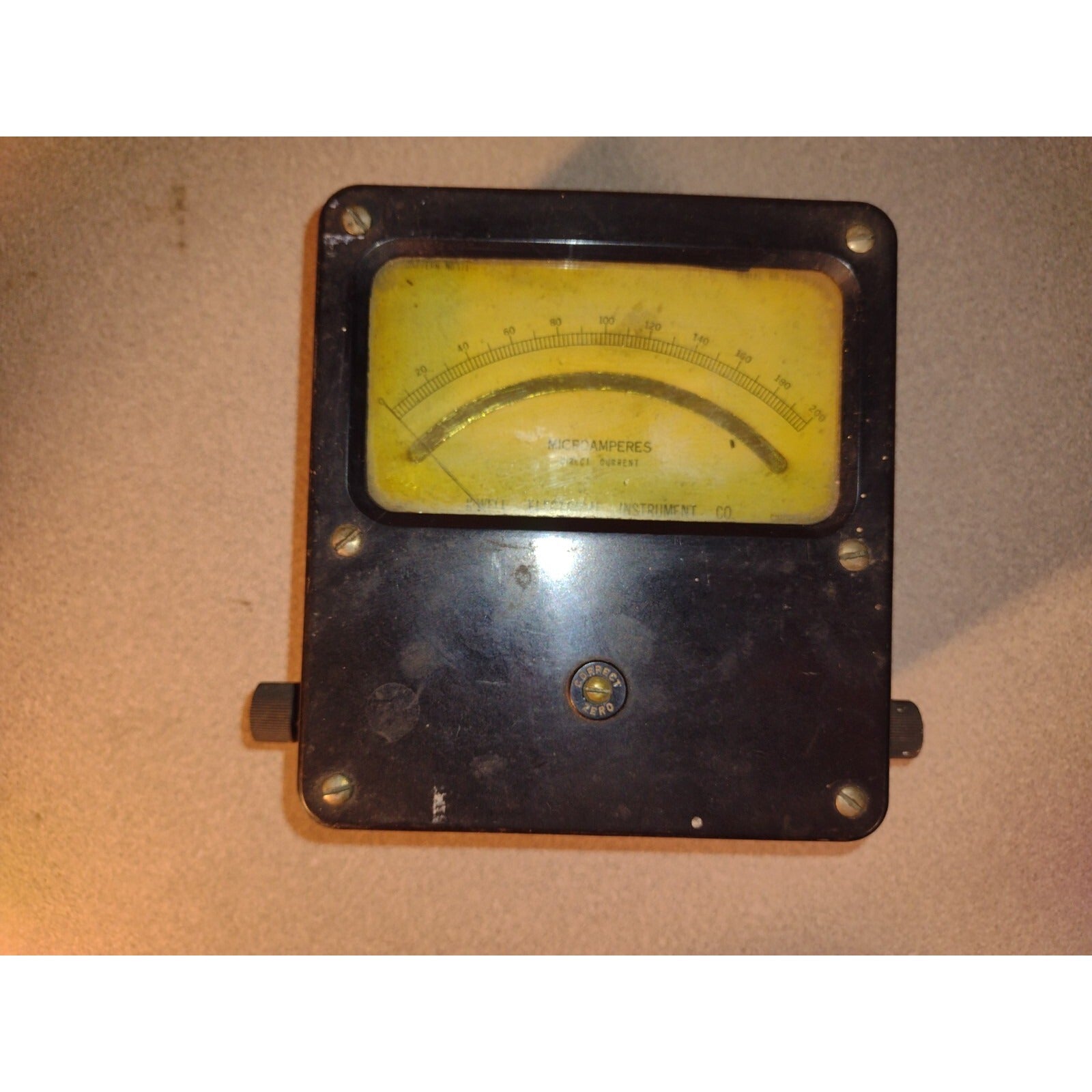 Jewell Electrical Instrument Co. Microampres Direct Current Meter