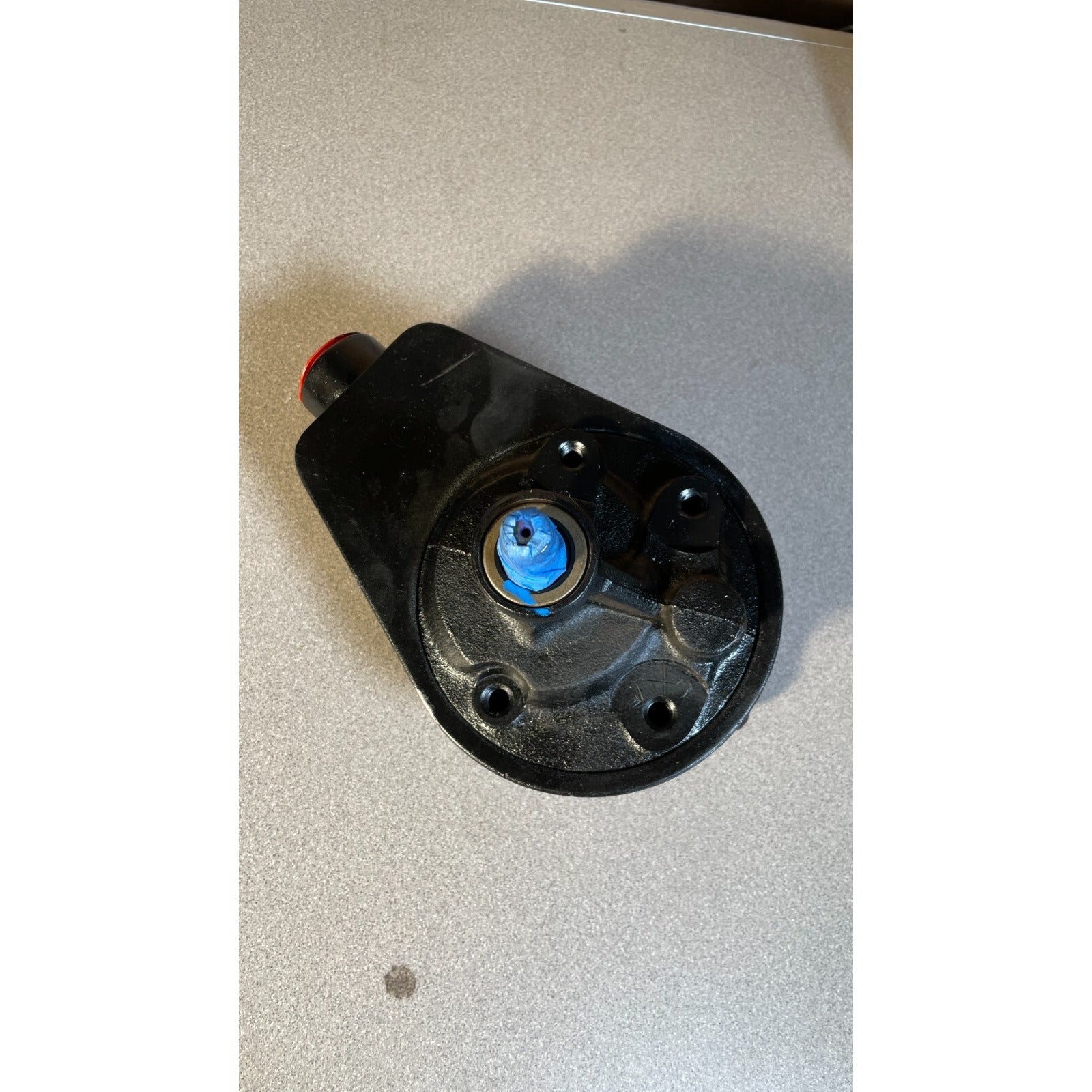 Vision-OE Power Steering Products 732-2108 Pump bottom view with connections