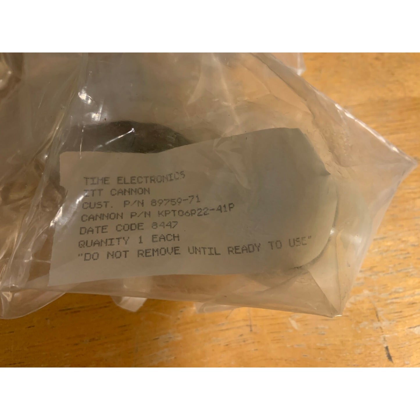 Cannon KPT06P22-41P Plug item in packaging with product label