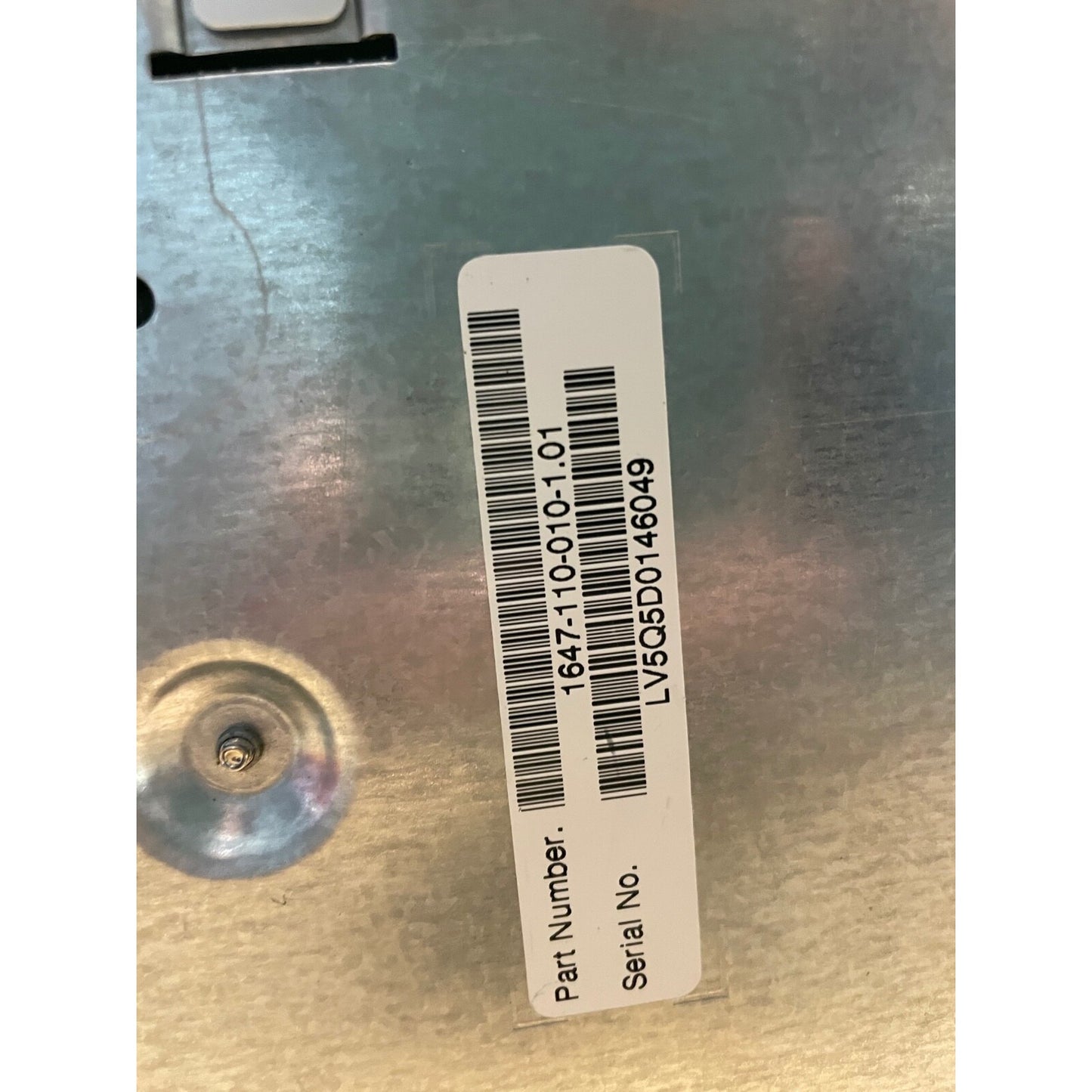 3Com Baseline Switch 2024 closeup of product label with part number and serial number