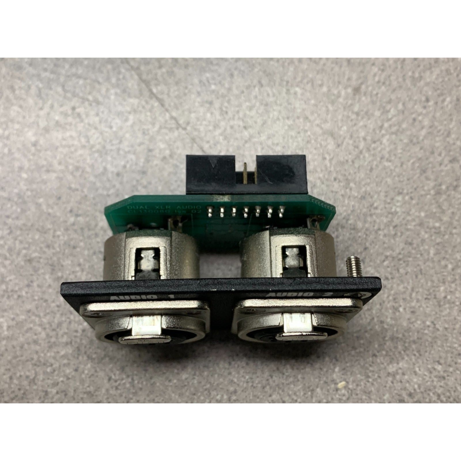 Wavecom XLR Audio Dual Panel Mount Module (Dual 5 pin XLR Female) top view