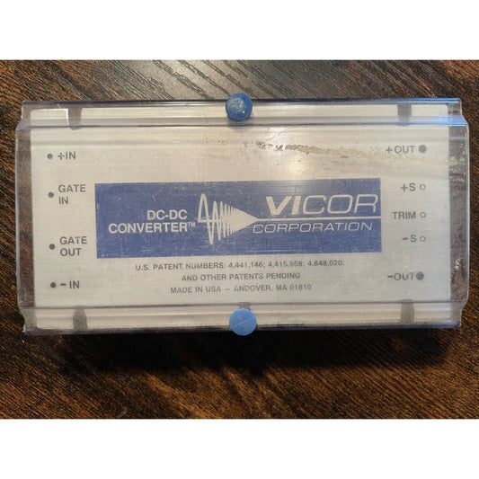 Vicor Corp DC-DC Converter
Model VI-233-CY,&nbsp;48 DC Volts, 75 Watts front view