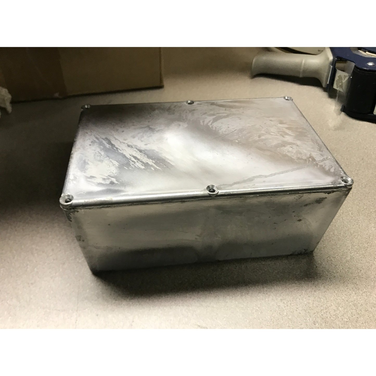 Vintage BUD Radio Inc. Econobox CU-347 Aluminum Enclosures top and side view