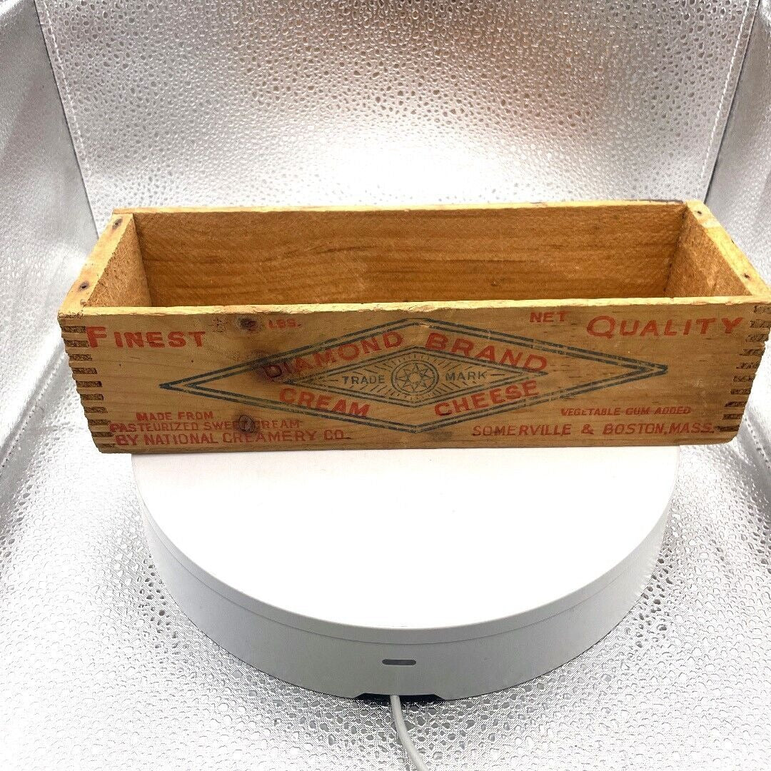 Vintage DIAMOND BRAND Cream Cheese Box National Creamery Somerville Boston