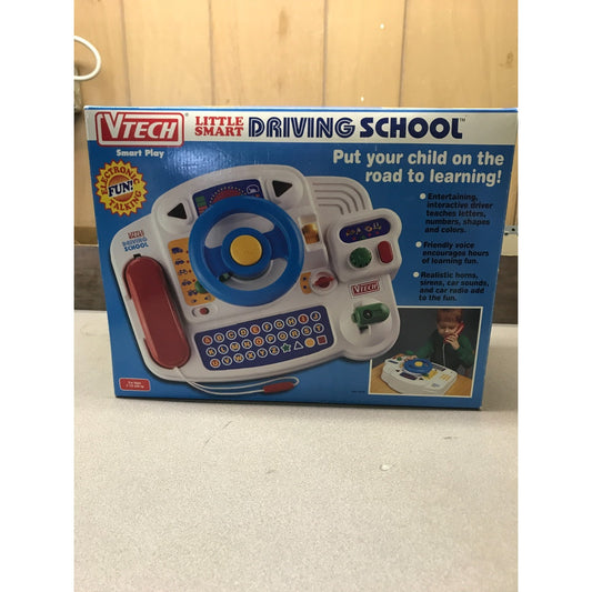 Vintage VTECH Little Smart Driving School front of box item picture and details