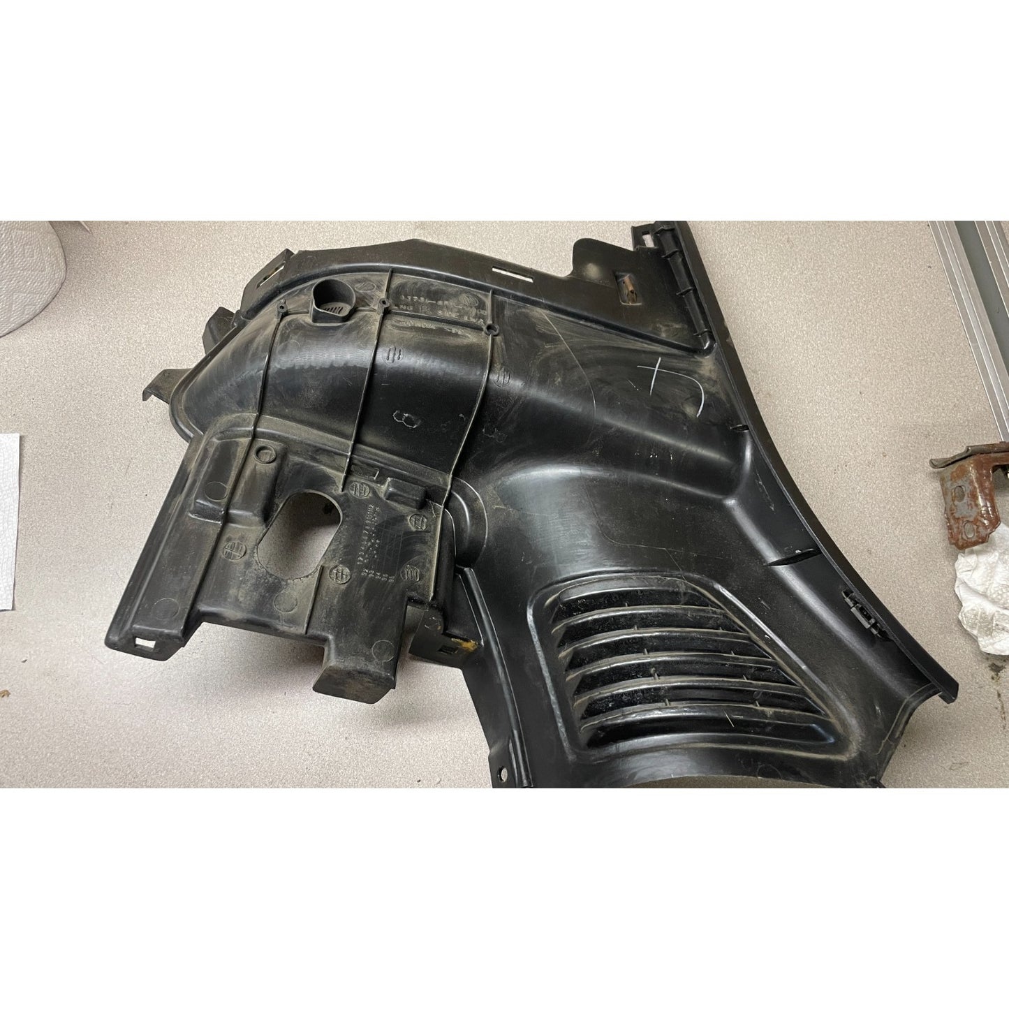 OEM Honda Civic Del Sol Driver Lower Right Rear Interior Cover Trim Panel OEM back side view