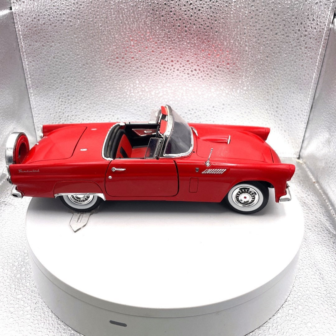 Motor Max 1956 Ford Thunderbird Red Die Cast, Scale: 1/18, No. 73173 passenger side view