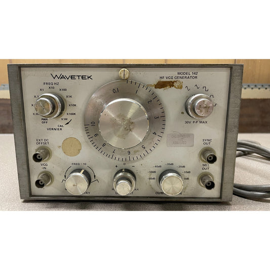 Wavetek High Frequency Generator front panel closeup