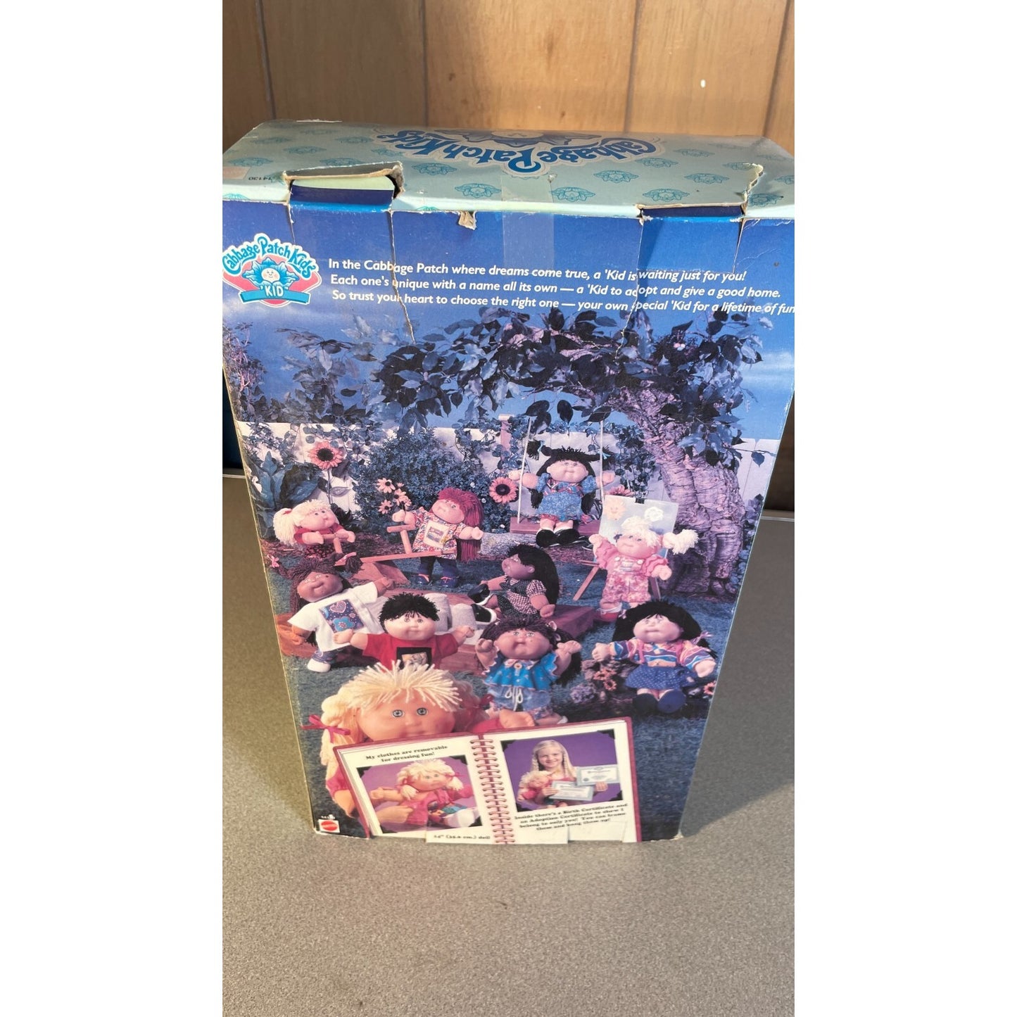Mattel Cabbage Patch Kids 14130 back of box