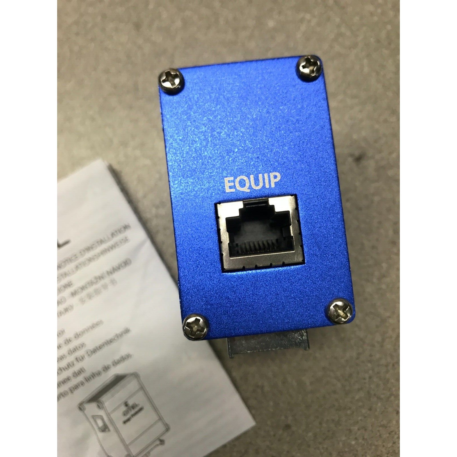 Citel POE Surge Protector MJ8-POE-B equipment port closeup