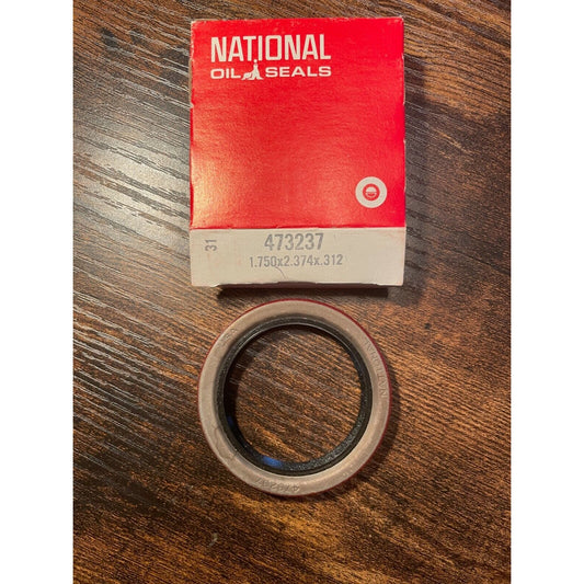 Wheel Seal National Oil Seals 473237, 1.750x2.374x0.312 item and box