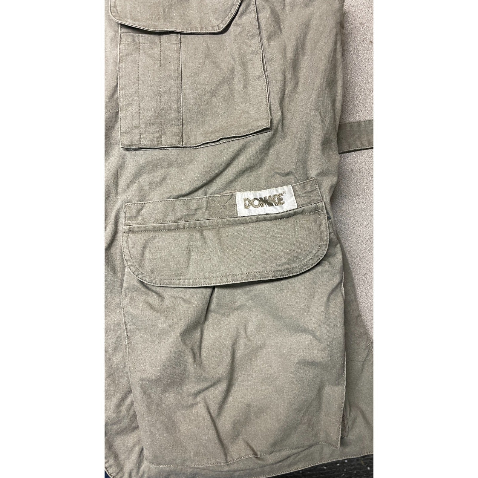 Fujifilm DOMKE PhoTOGS Photography Vest - XL closeup of left front side of vest with DOMKE logo