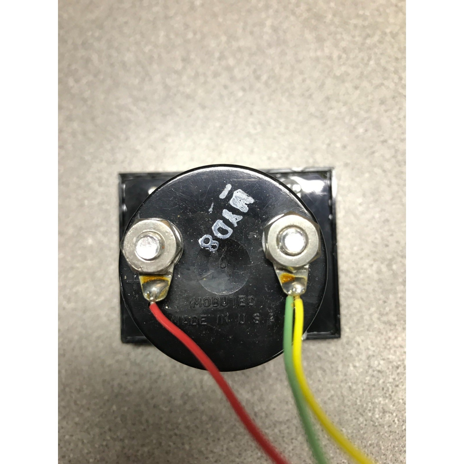 Modutec Panel Meter DC 0-50 Microamp Gauge Analog view of wire connections