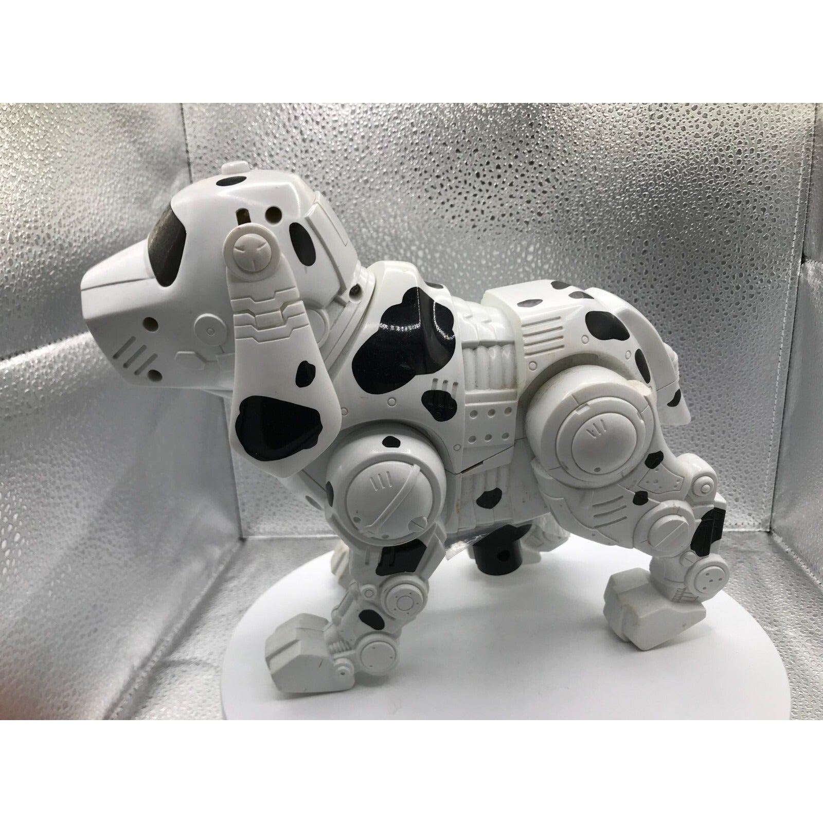 Tekno the Robotic Pup Used White Dalmatian side view