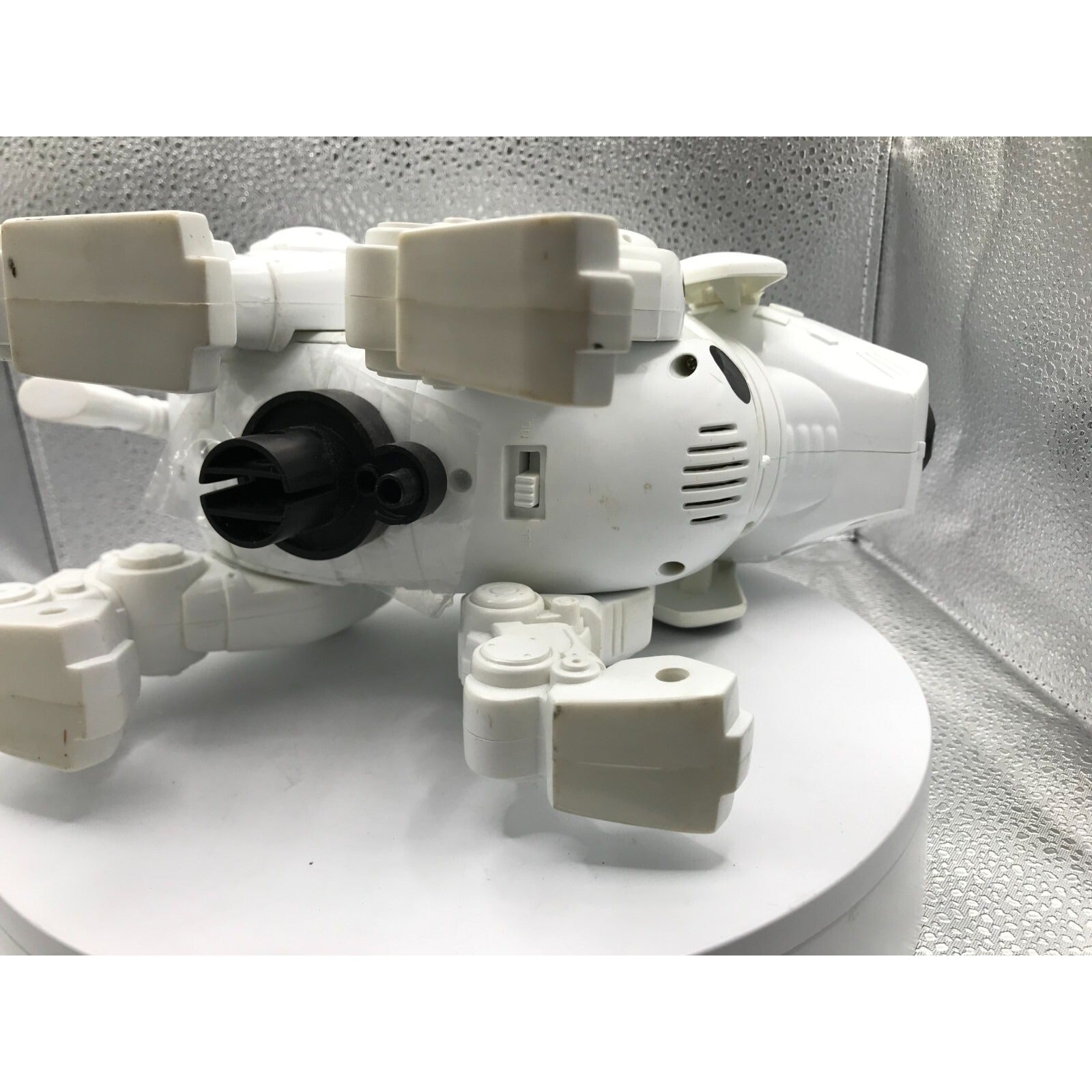 Tekno the Robotic Pup Used White Dalmatian underside view