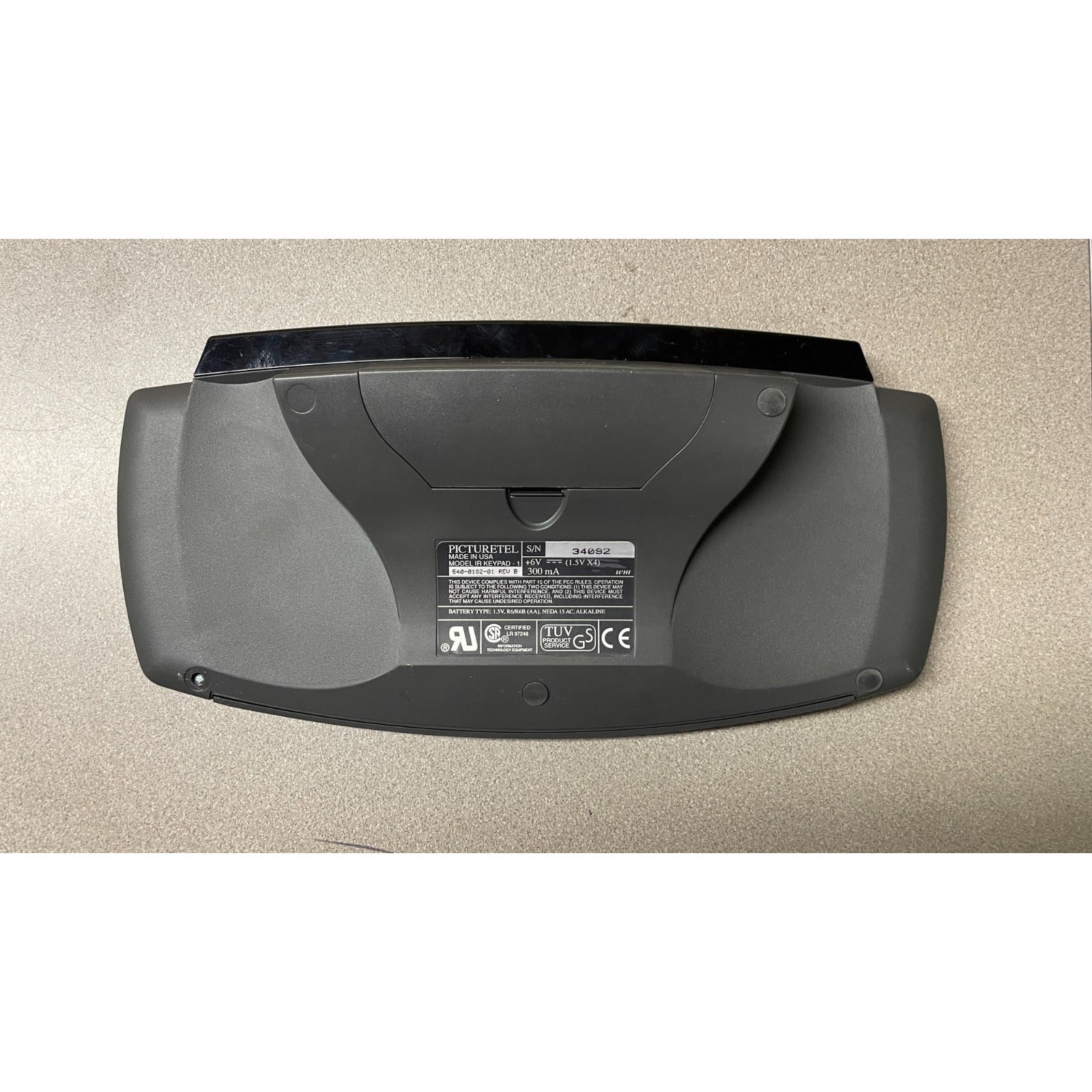 PictureTel 540-0060-01 IR Keypad for PictureTel Video Conferencing Camera back side of keyboard