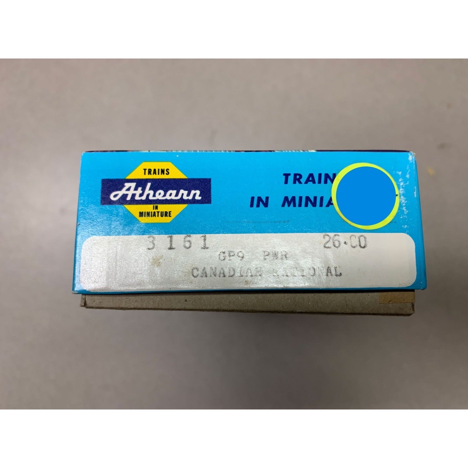 Athearn #4563 Canadian National Train Diesel Road Switcher GP-9 Power box end with product number other details