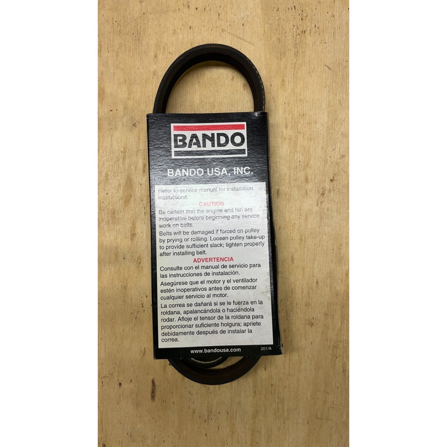 Bando 4PK0770 Belt, 4PK-0770 back of package