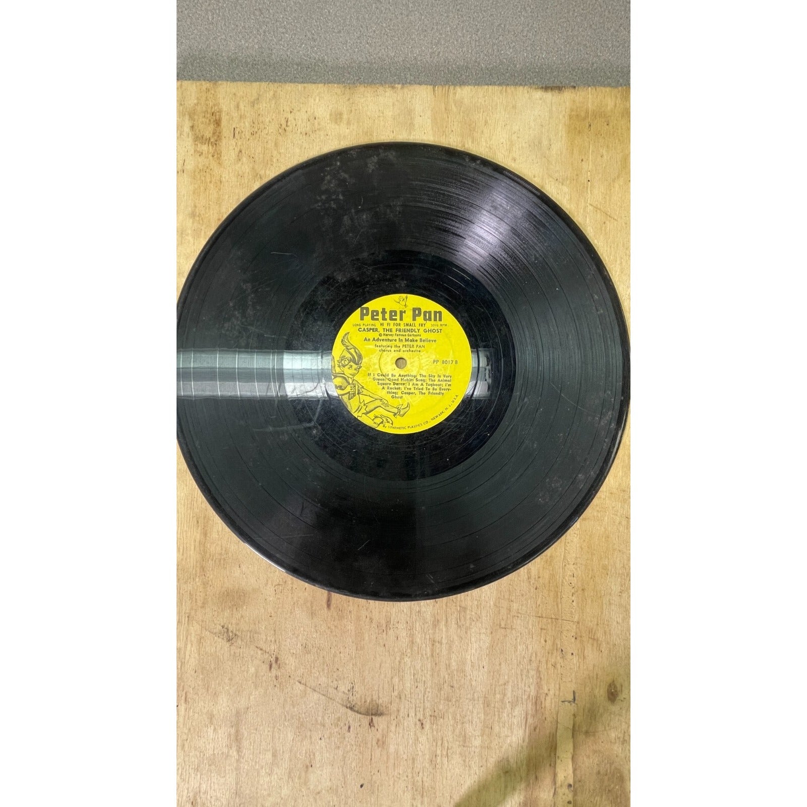 Peter Pan Records The Friendly Ghost Casper 8017 A side of record
