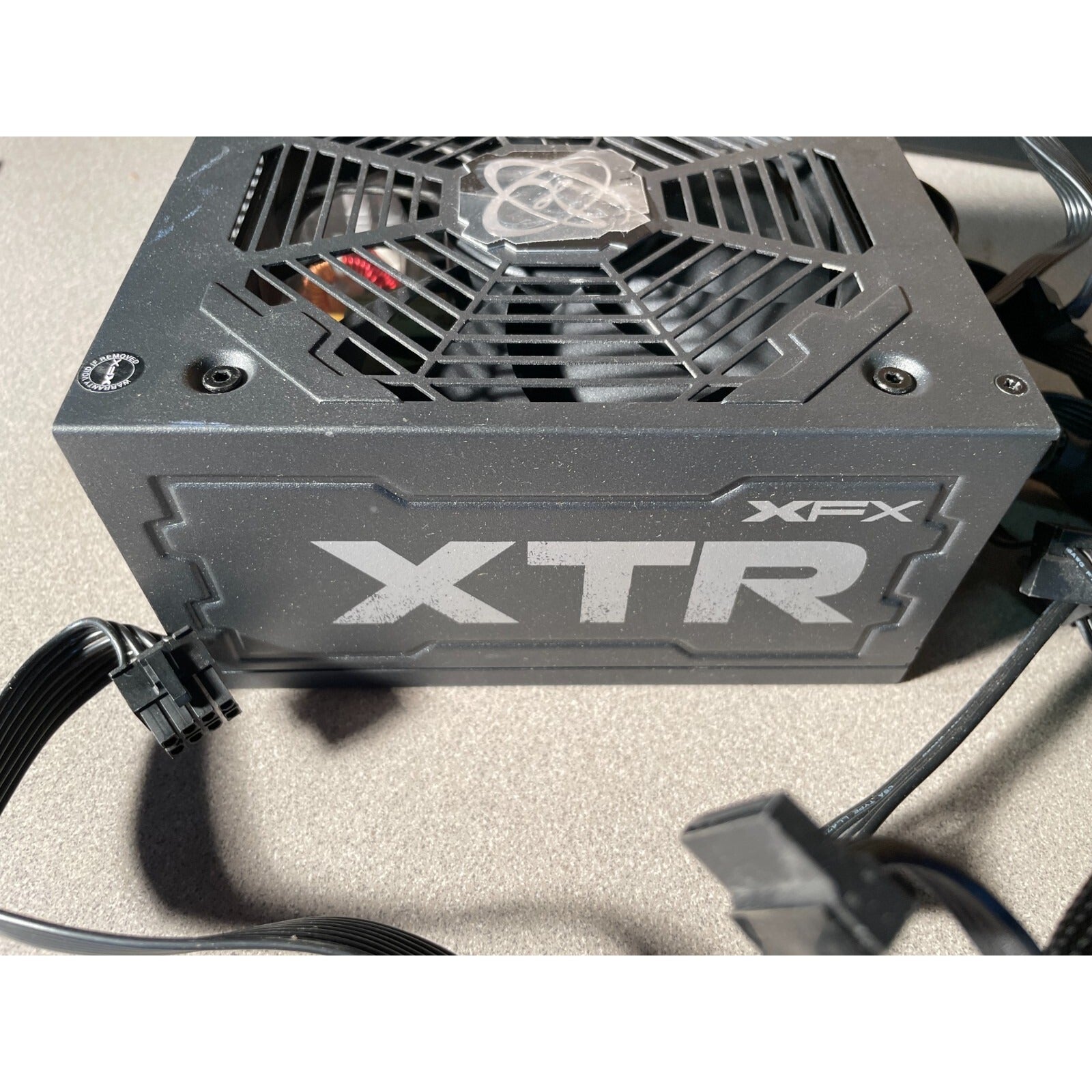 XFX XTR 550 Power Supply Model XPS-550W-BEF front view