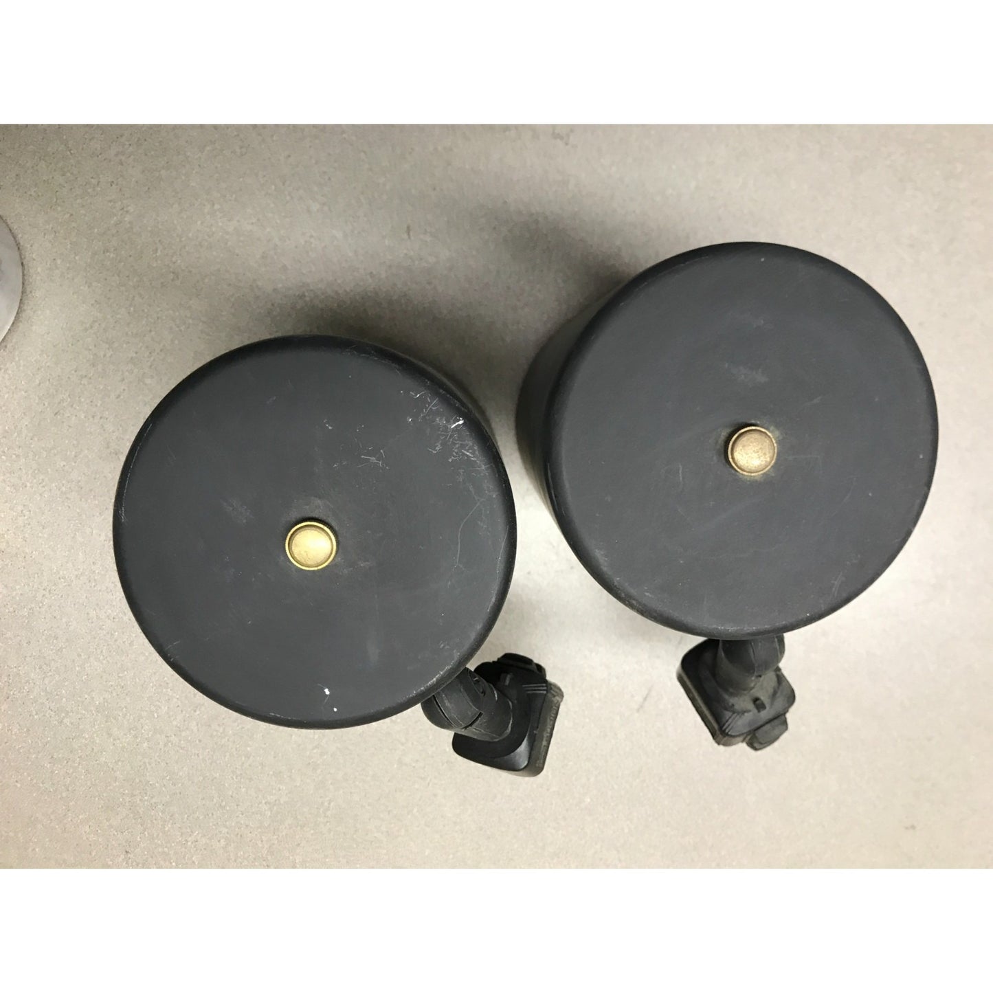 Pair of NuTone Scovill Model 685-13 Black Adjustable Can/Stage Lights back view