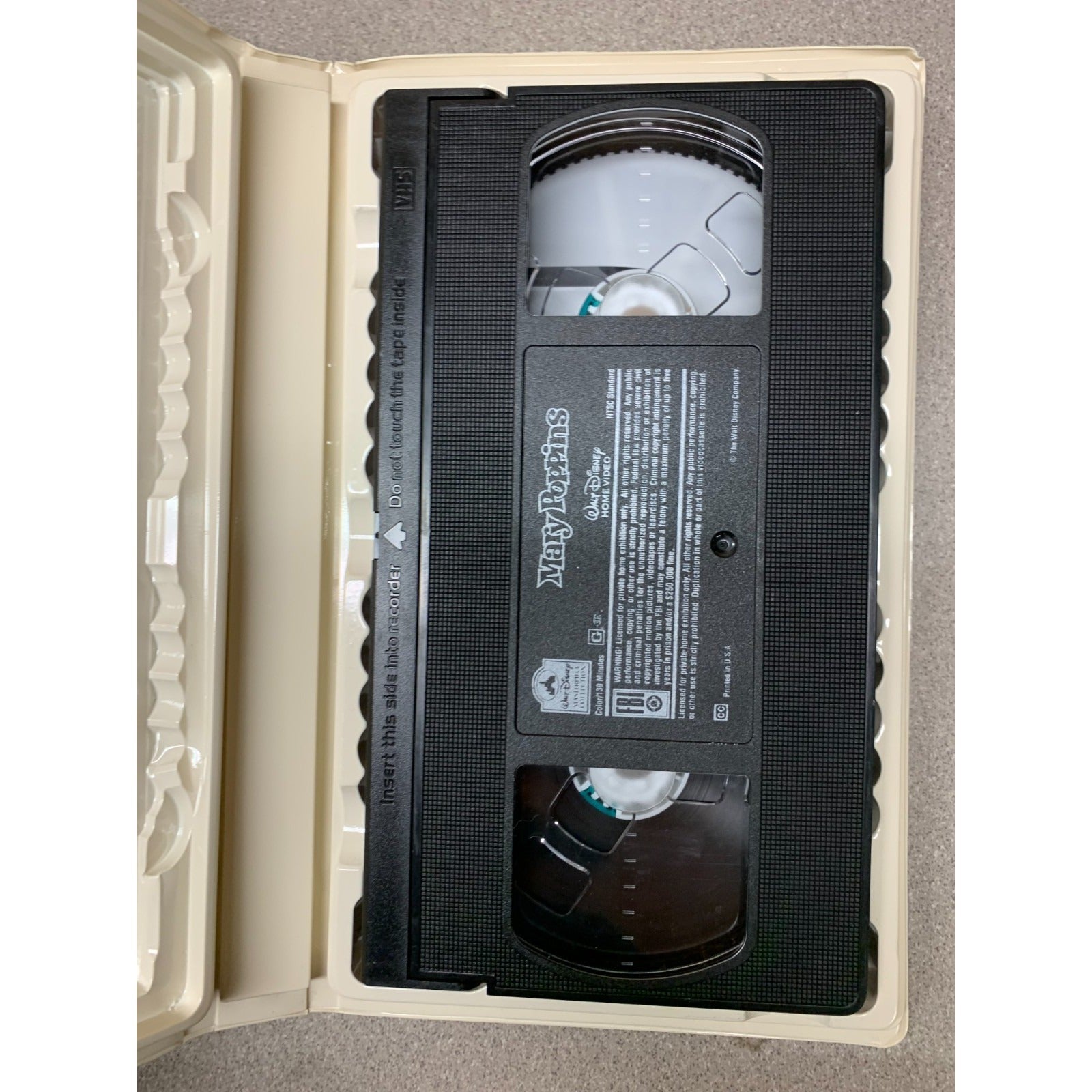 Disney VHS Masterpiece Collection set of 4 - Mary Poppins tape in case