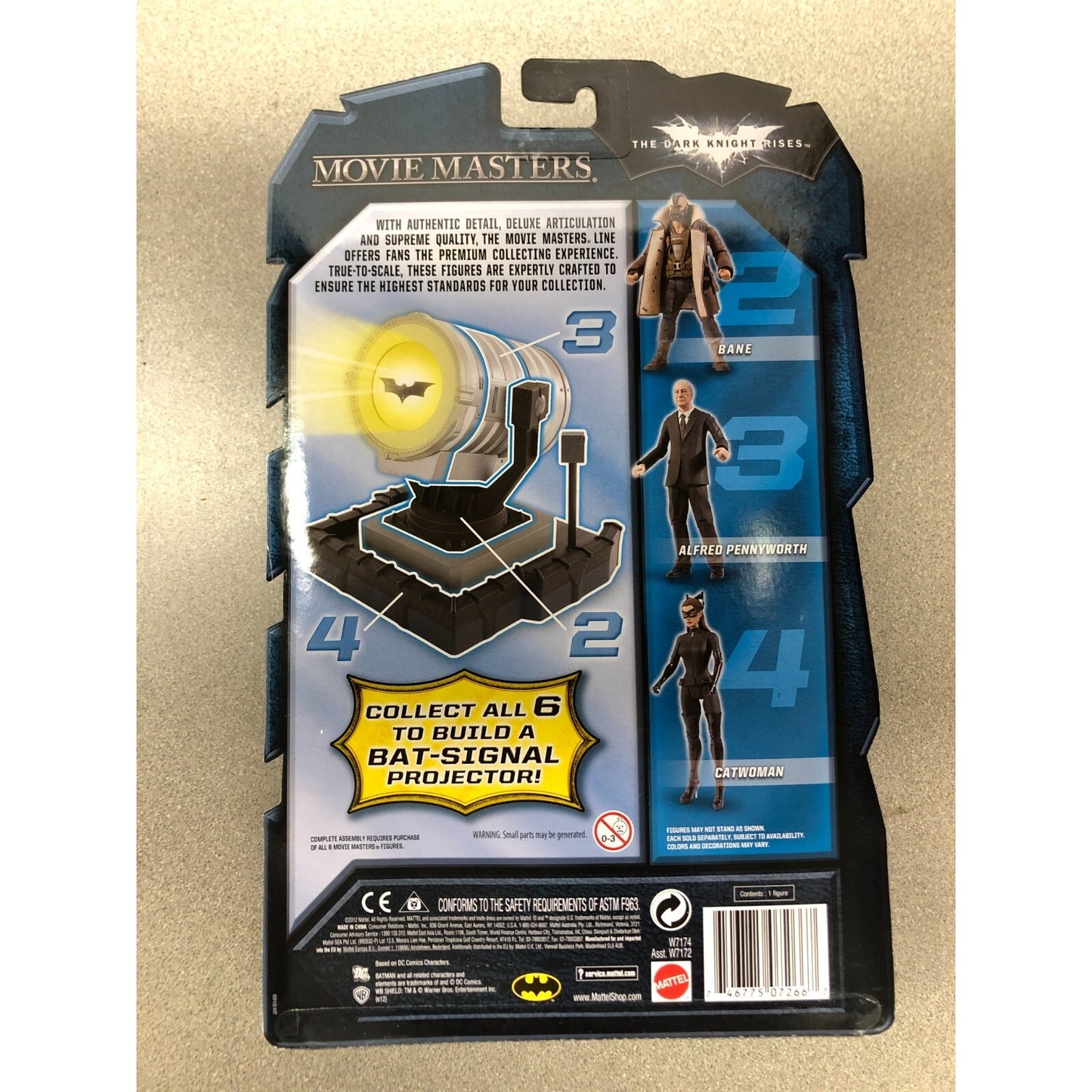 Dark Knight Rises Catwoman Figure Batman back of package item details