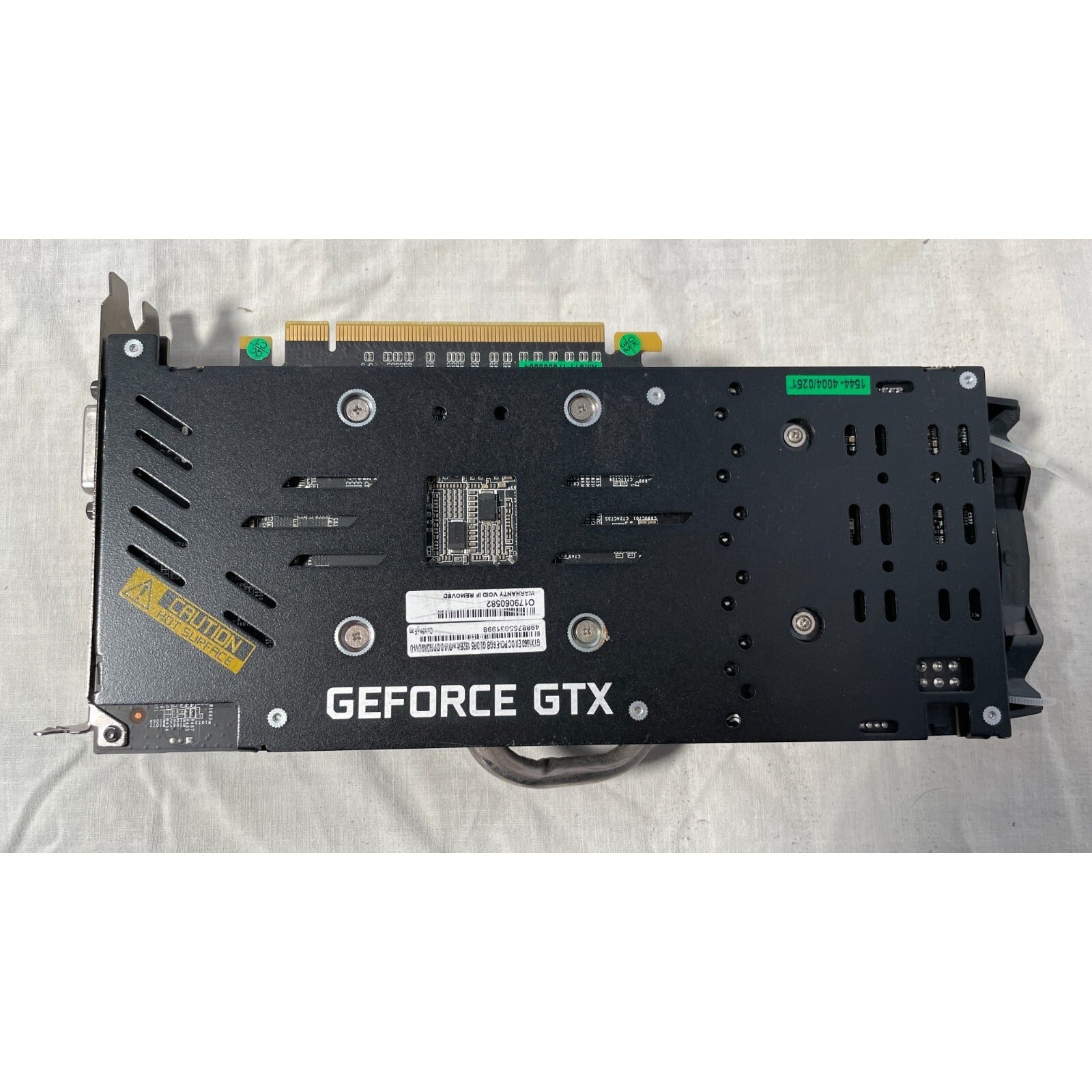 GE Force GTX GTX1060 EX OC PCI-E 6GB GDDR5 bottom view