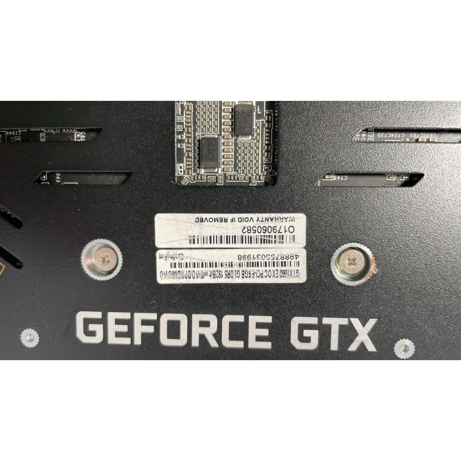 GE Force GTX GTX1060 EX OC PCI-E 6GB GDDR5 product label