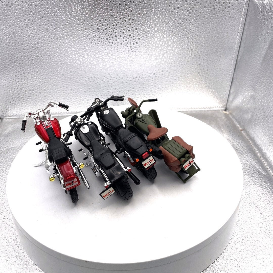 Maisto Harley Davidson Motorcycle Die Cast Lot of 4, Scale: 1/18 rear view