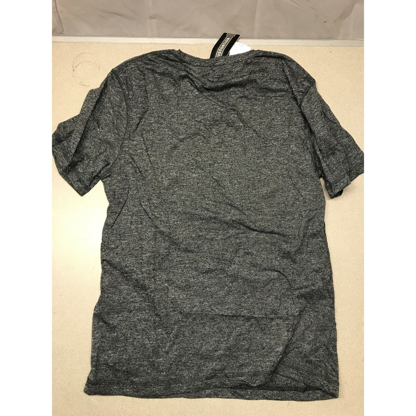 Distortion Small Athletic Shirt - Heather Gray back view