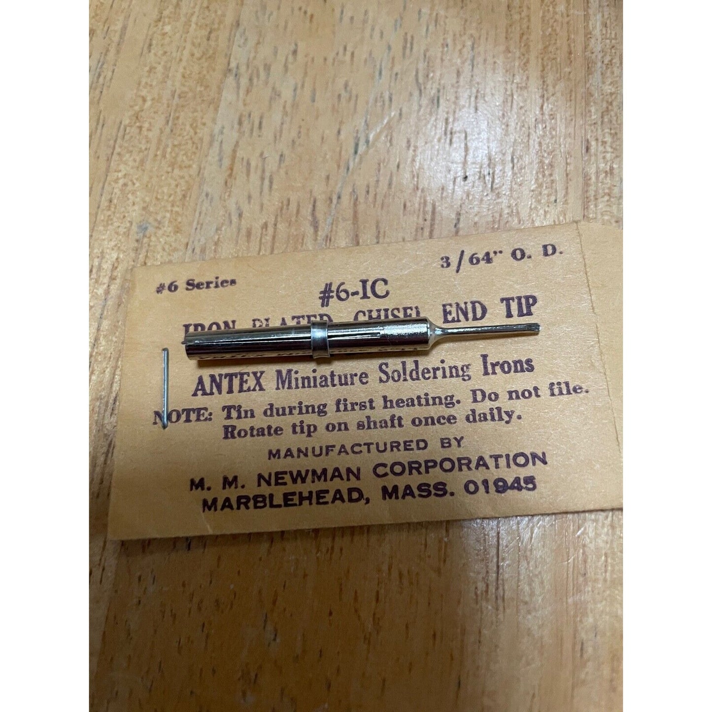 Newman Corp Iron Chisel End Tip #6-IC