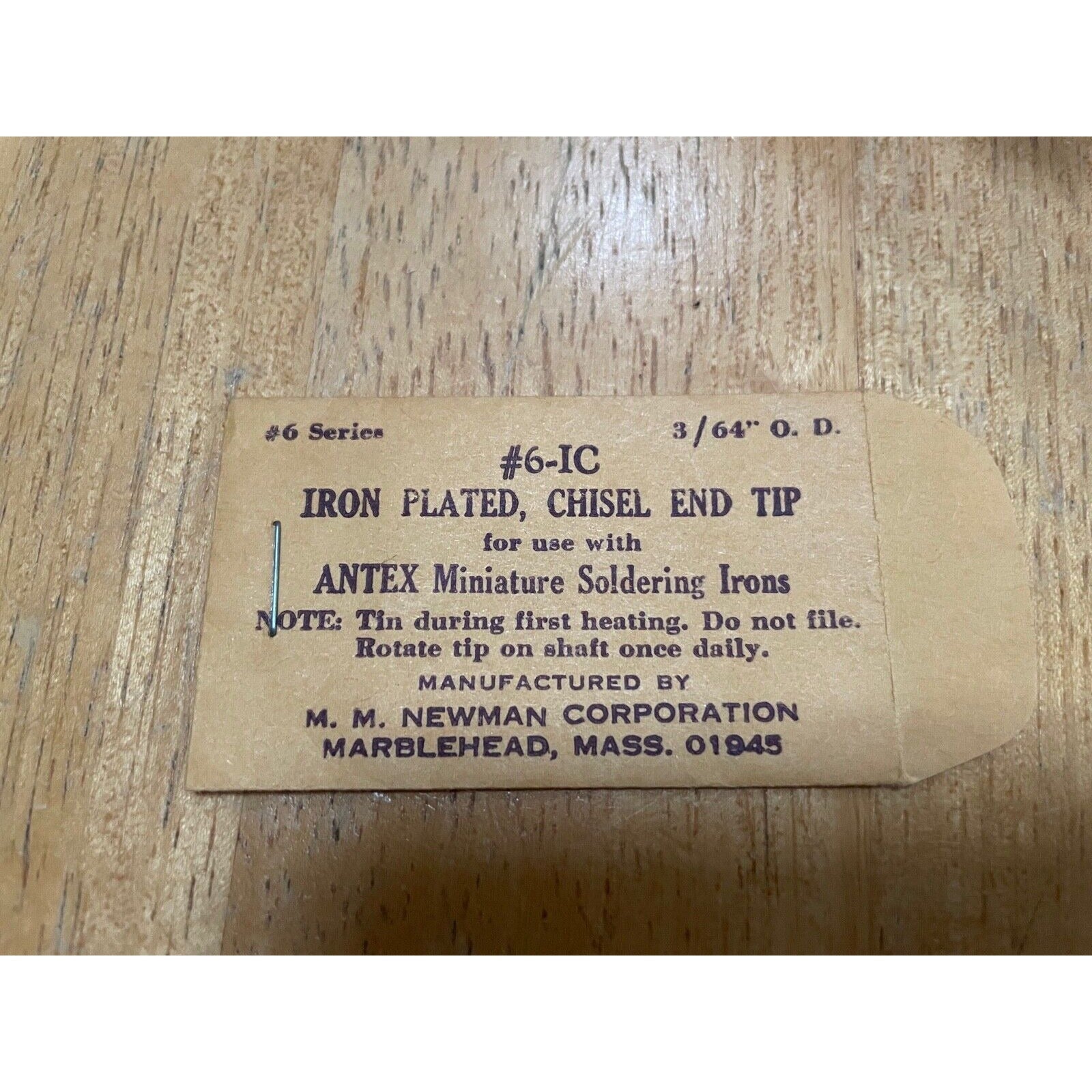 Newman Corp Iron Chisel End Tip #6-IC
