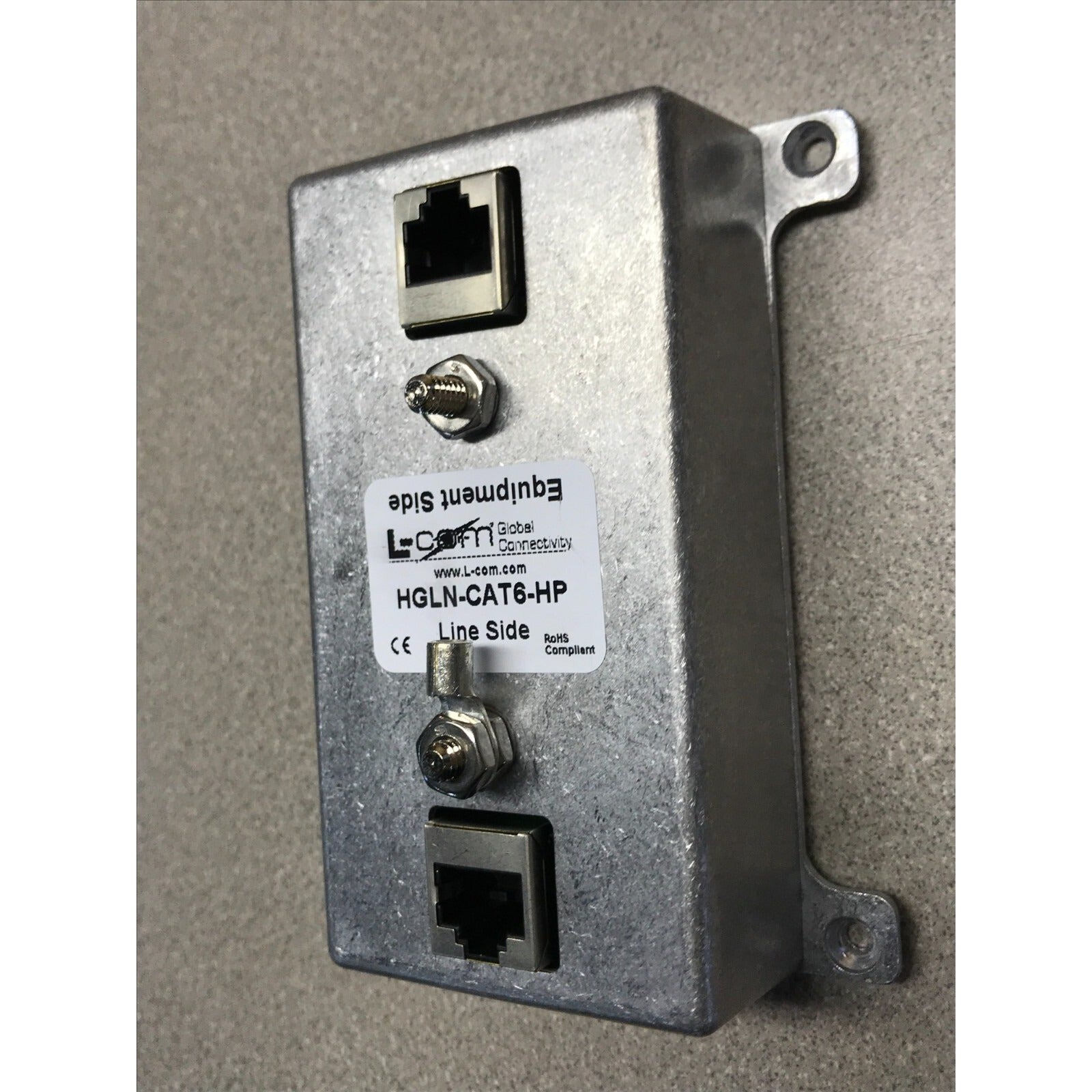 L-Com HGLN-CAT6-HP front and side view