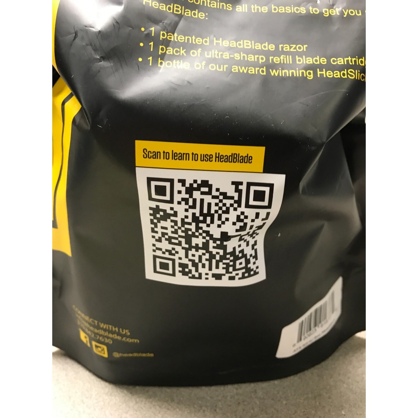 HeadBlade Head Shaving Kit, QR code
