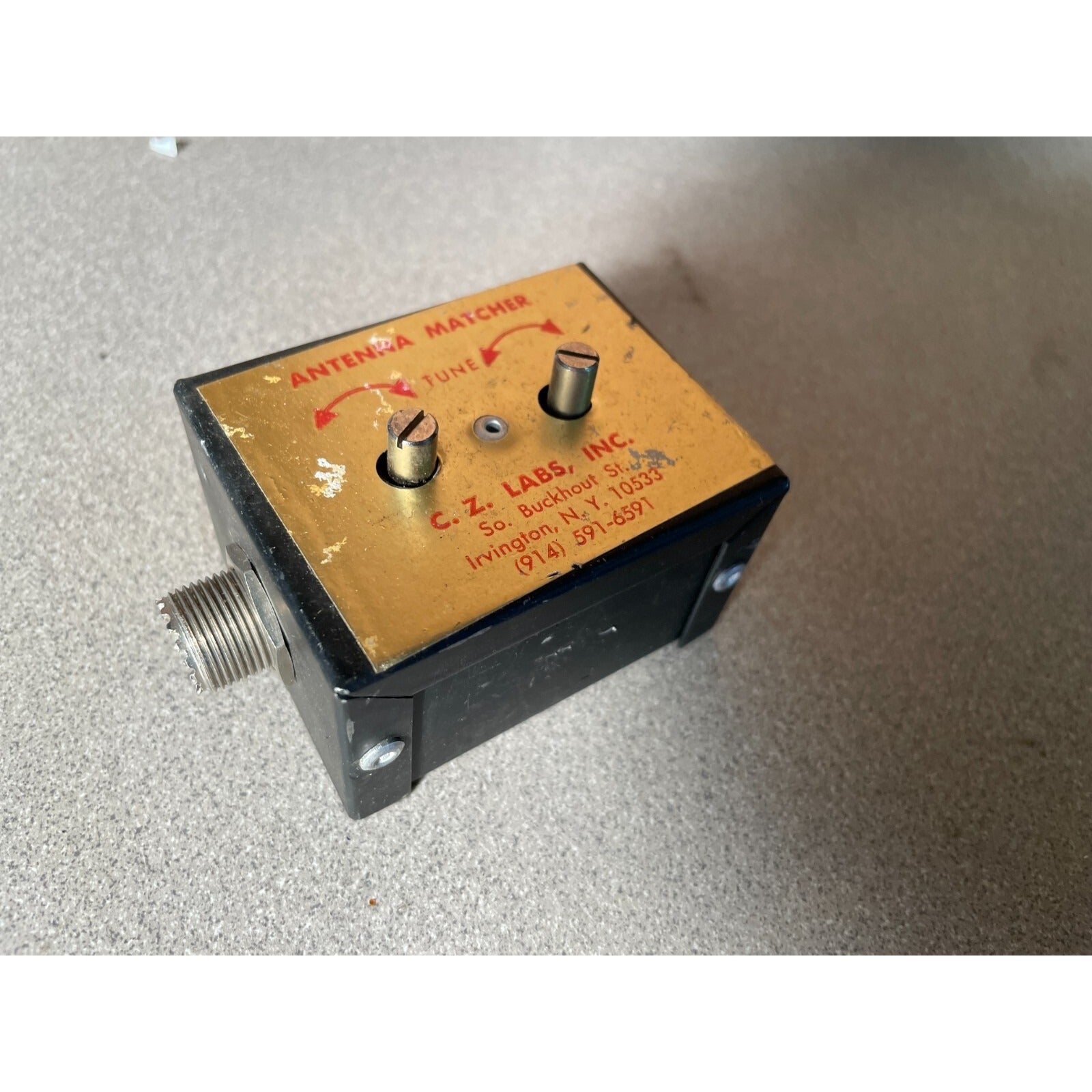 C.Z. Labs Inc Antenna Matcher front and side view
