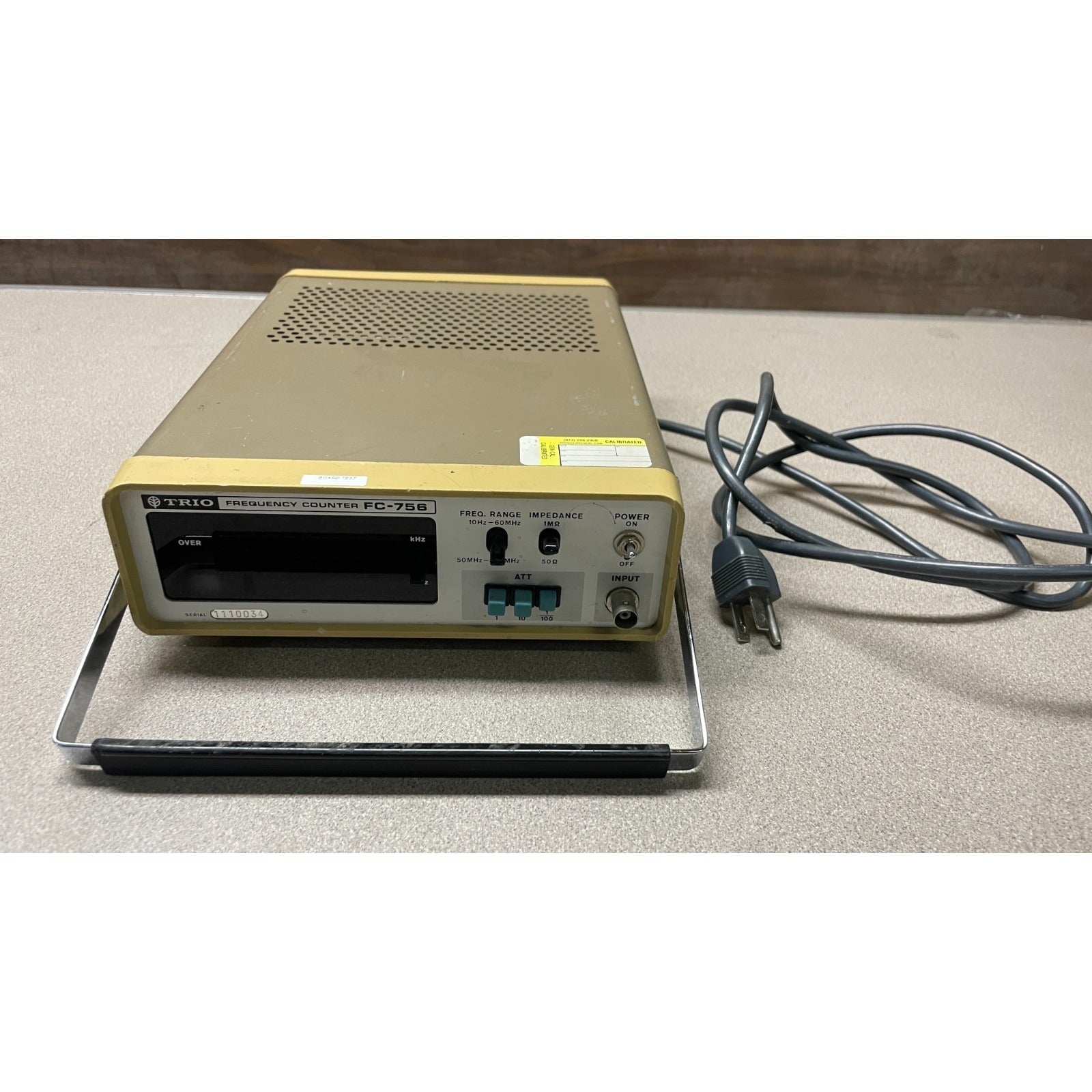 Trio Frequency Counter FC-756 front panel view