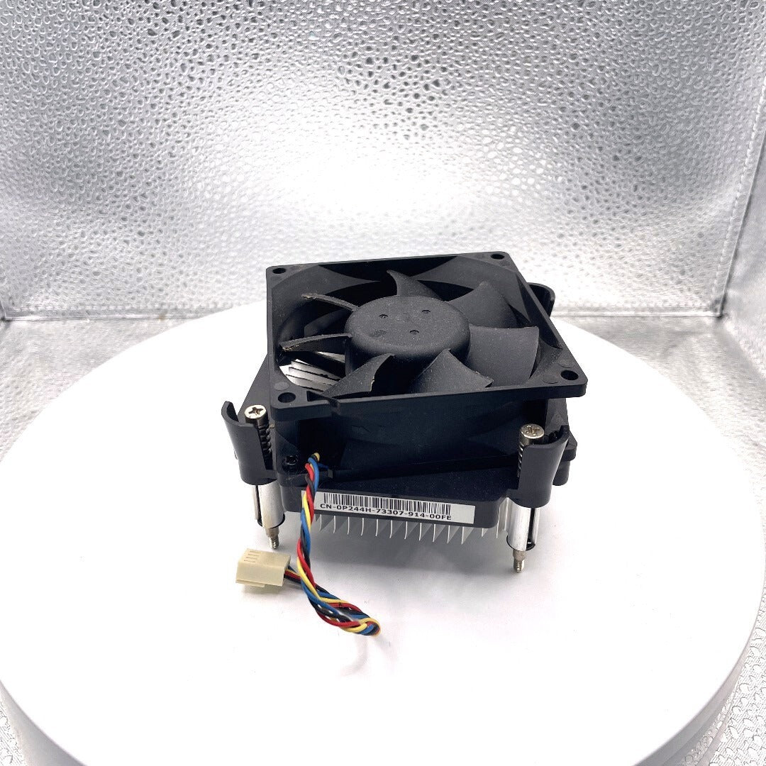 Delta CN-0P244H-73307-914-00FE Cooling Fan with Heatsink top and side view
