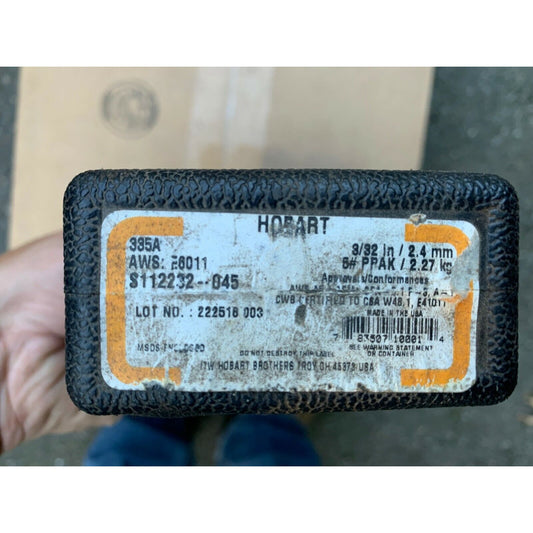 Hobart 335A (6011) 3/32" Stick Electrodes 5# Box (S112232-045)