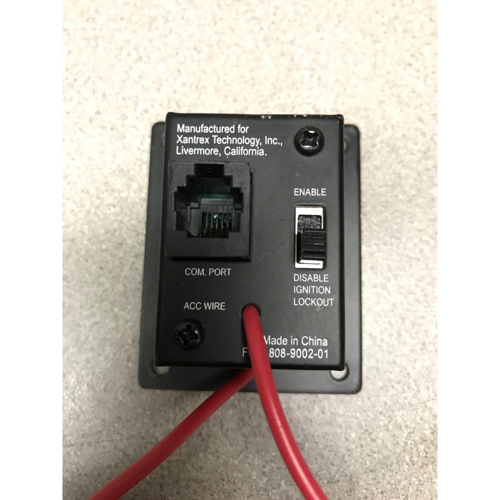 Xantrex Freedom SW Remote On/Off Switch back side view with controls, connection and wires