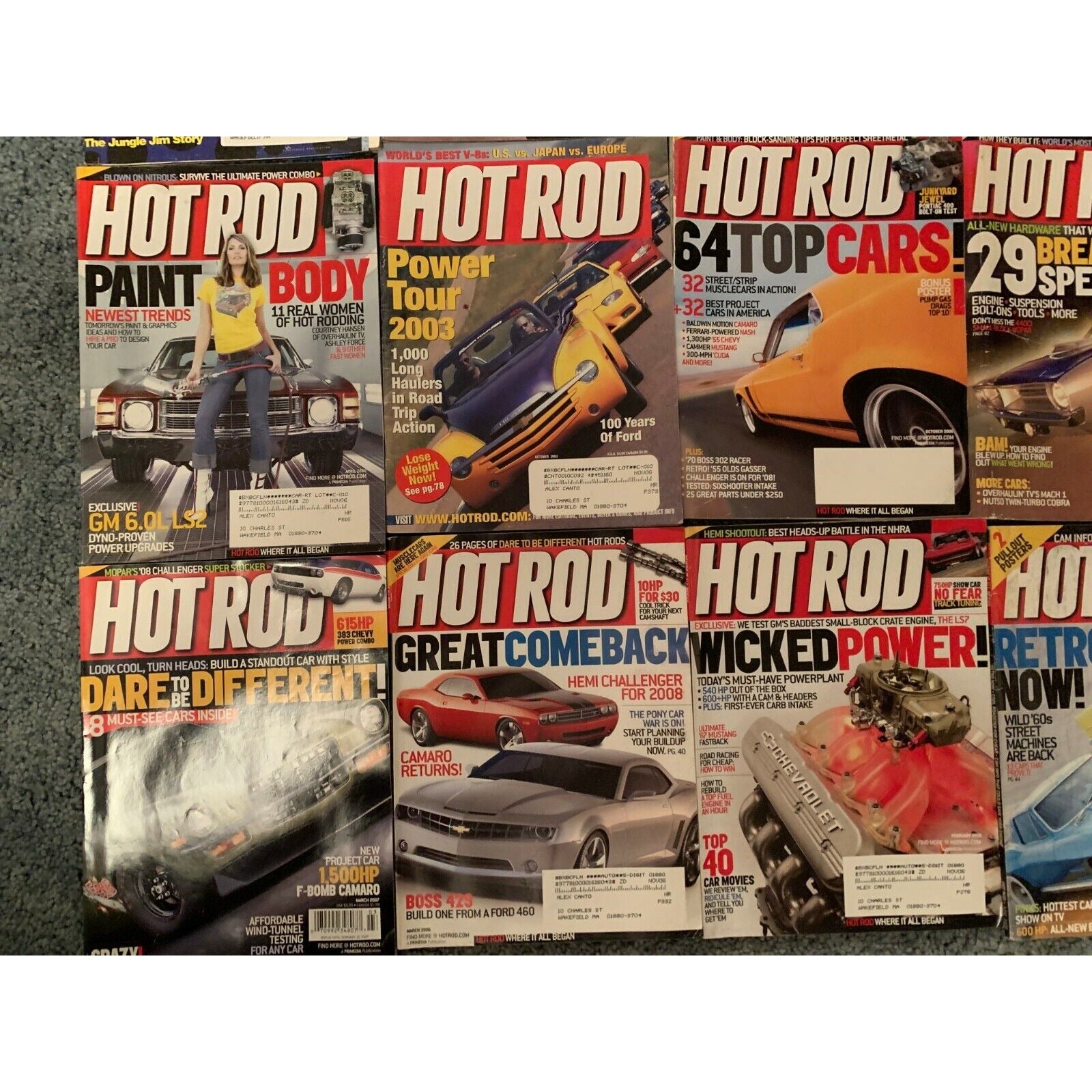 Hot Rod Magazines - Lot of 20 close up 