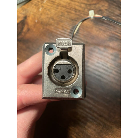 Cannon 3 Pin XLR Panel Mount Connector