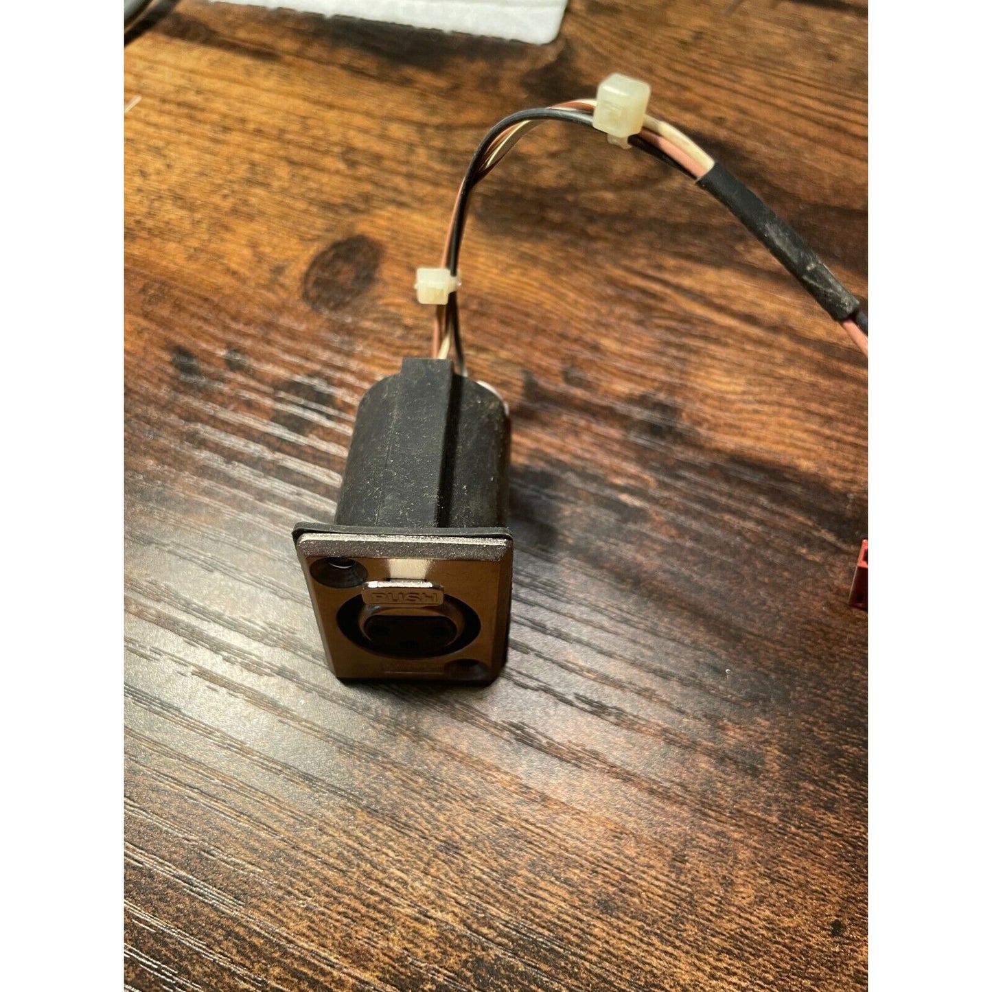 Cannon 3 Pin XLR Panel Mount Connector side view