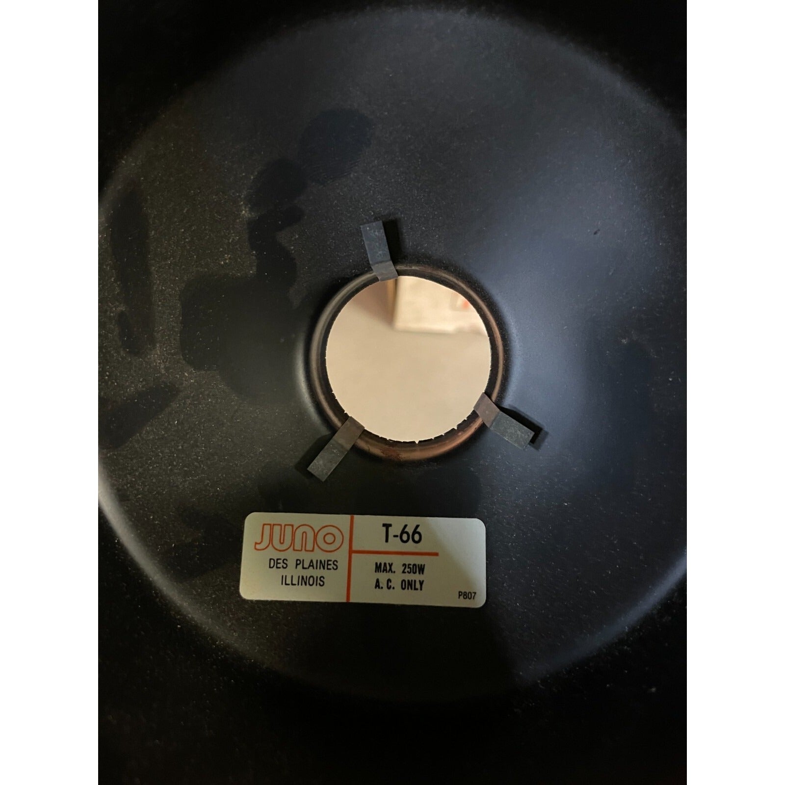 Juno Trac-Master Track Light Head Lamp Shade closeup item T-66