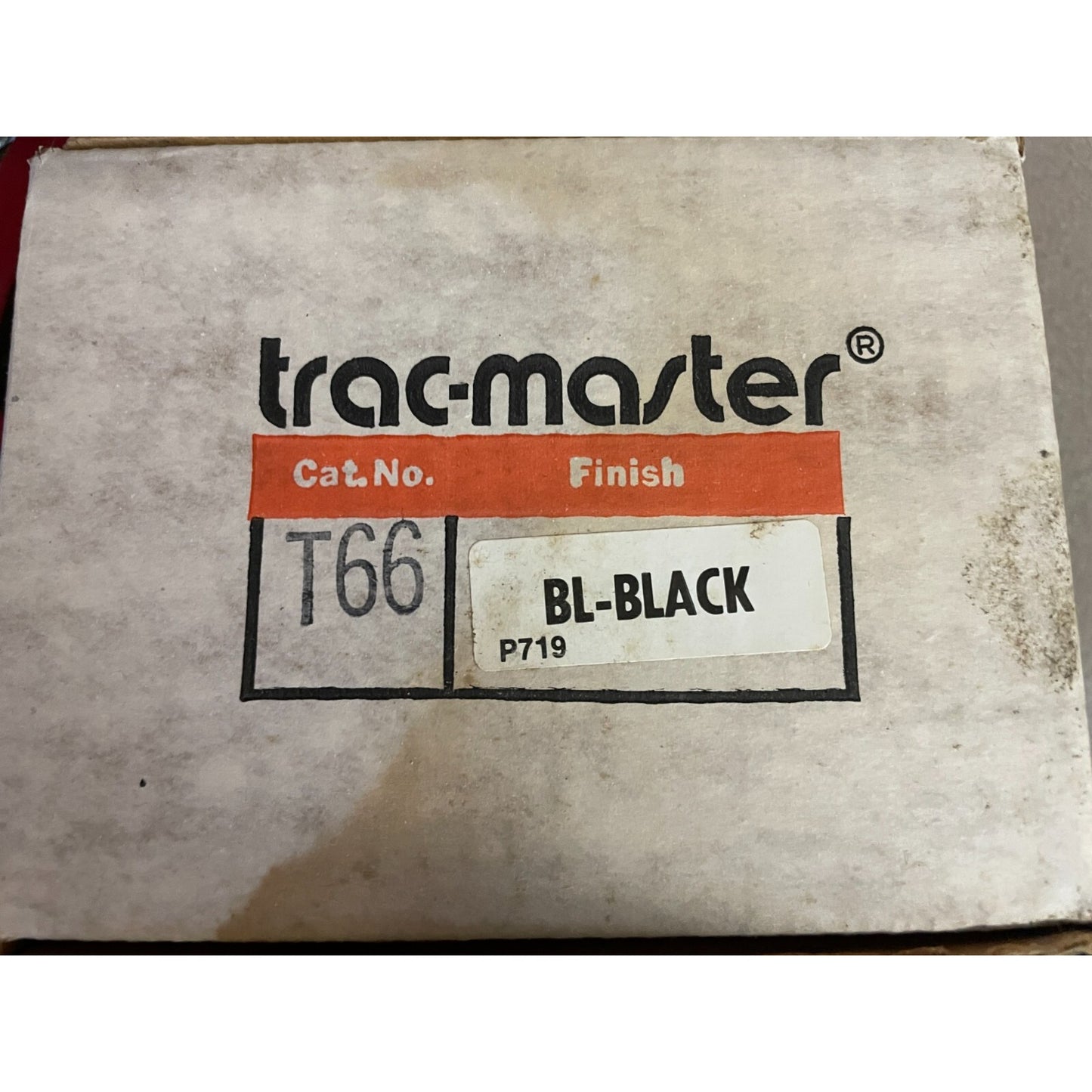 Juno Trac-Master Track Light Head Lamp Shade box with item number and color black