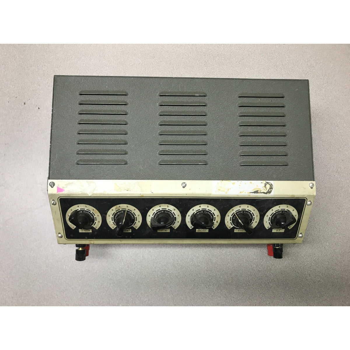 Clarostat Mfg Co 240-C Power Resistor Decade Box top view