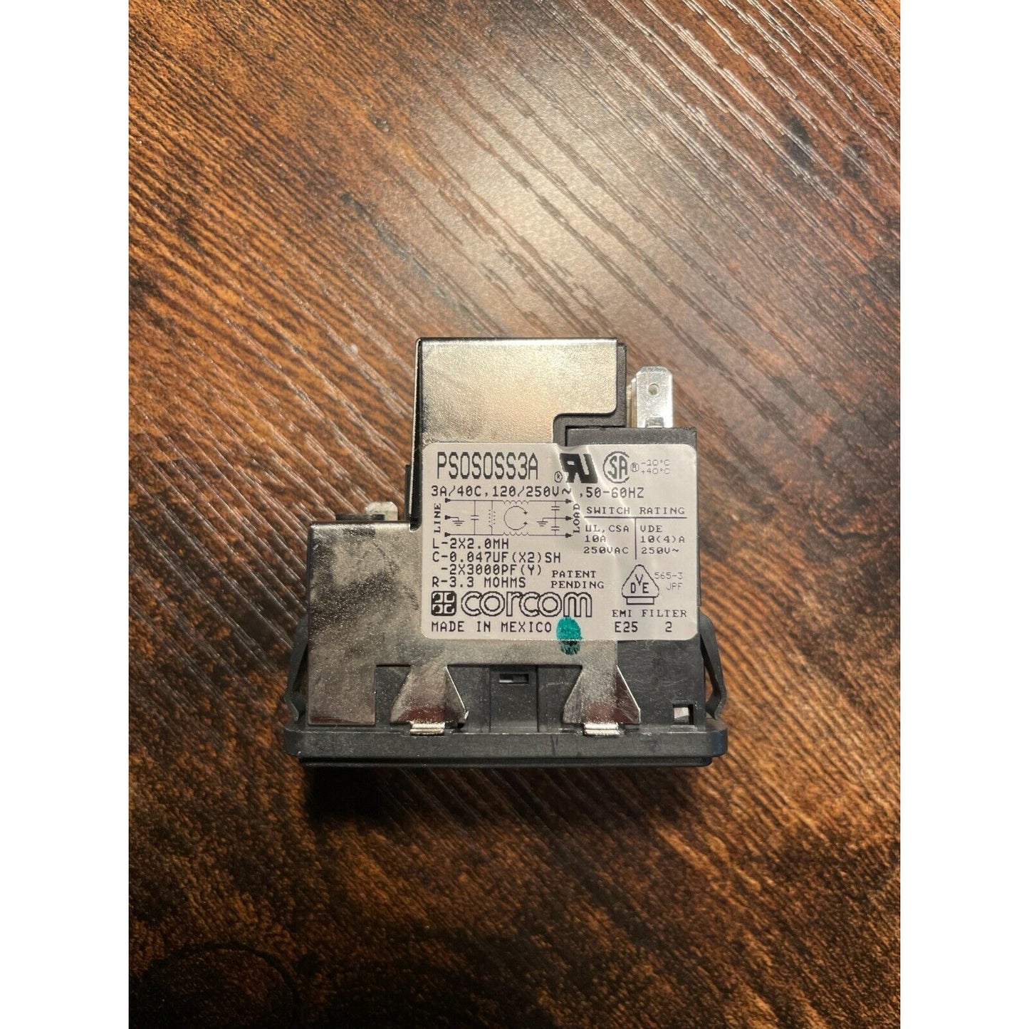 Corcom PS0S0SS3B Power Entry Module, 3A