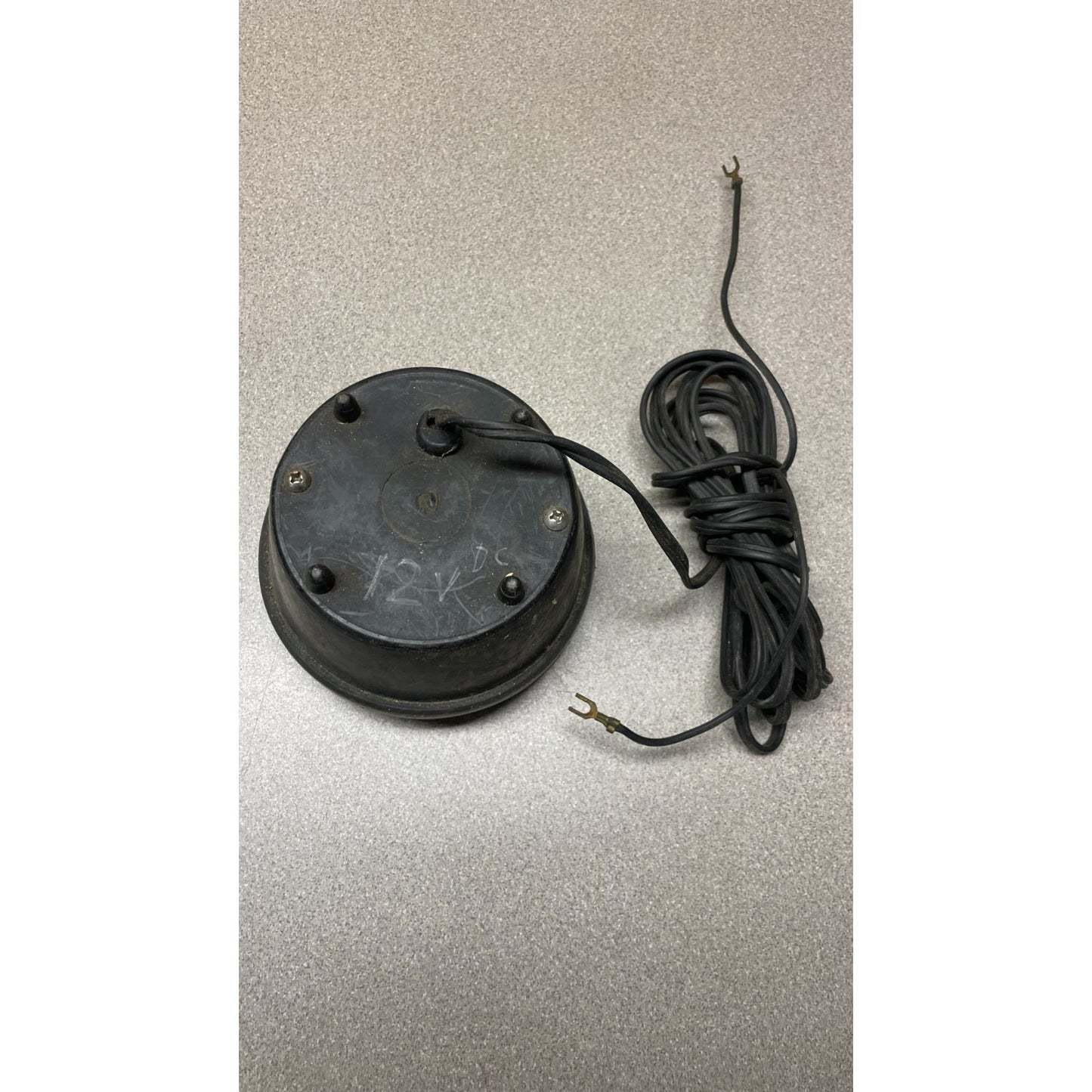 Westinghouse 12V DC Round Auxiliary Light back view with cord and connectors